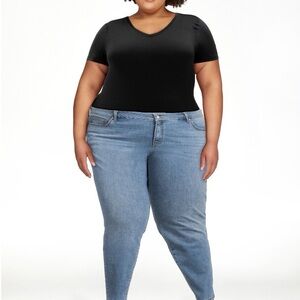 Terra & Sky Women's Plus Size Skinny Jeans, 26W Regular and Petite